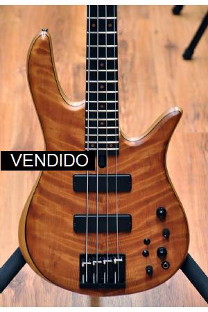 Fodera Monarch Std Special Doctorbass Edition Ebony Board 4 string-Oak Neck-Figured Redwood top Fodera Monarch Std Special Doctorbass Edition Ebony Board 4 string-Oak Neck-Figured Redwood top
